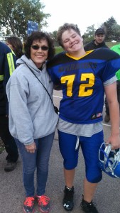 Meet Mason, our favorite 13 year old and defensive end,offensive tackle and fullback for the Warriors.