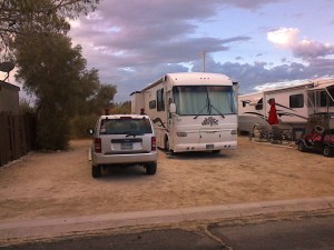 Desert Hot Springs..the morning we left after seeing JoAnne. We headed NE 